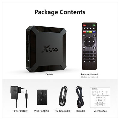OEM OTT Android 10 TV Box X96Q Pro 4K 3D Smart  Box z 2.4G 5G WiFi