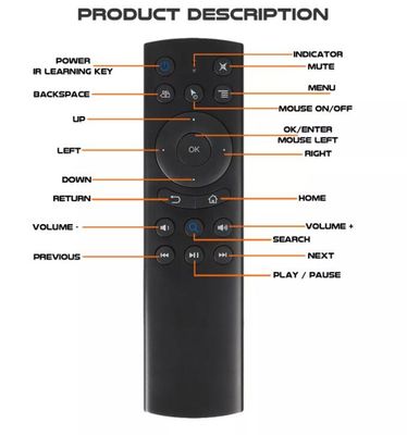 Wielofunkcyjny pilot głosowy Bluetooth do nauki na podczerwień DC 2.2v-3.6v