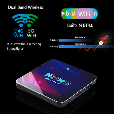 OTT H96 MAX Smart Mini Tv Box Rockchip RK3318 DDR4 8 GB 64 GB