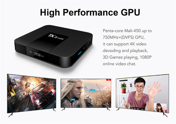 Android Smart Amlogic S905x3 Android Tv Box Mini 2G 16G 4K H.265 2.4G Streamer Odbiornik