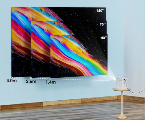 ARM Cortex A7 3d Mini Led Projektor multimedialny 1080p Czterordzeniowy
