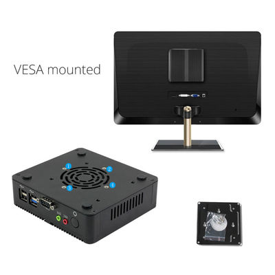 Bez wentylatora Linux Pfsense Przemysłowa mini stacja robocza Komputer PC N2930 300 Mb / s VGA RS232