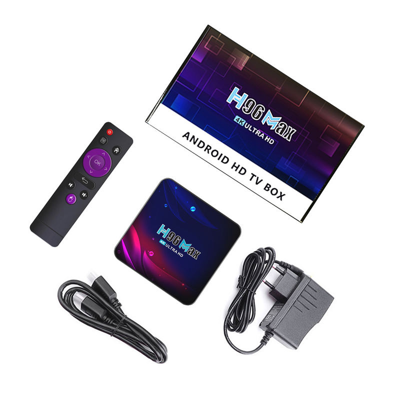 Inteligentny Android 11 Amlogic S905X4 TV Box H96 Pro 4k 4G 64G 8K AV1 HDR Podwójne Wi-Fi