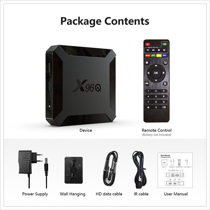 X96Q Smart Allwinner OTT Android TV Box H313 Czterordzeniowy 2 GB 16 GB Sterowanie głosowe