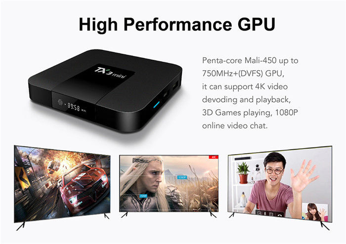 Android Smart Amlogic S905x3 Android Tv Box Mini 2G 16G 4K H.265 2.4G Streamer Odbiornik